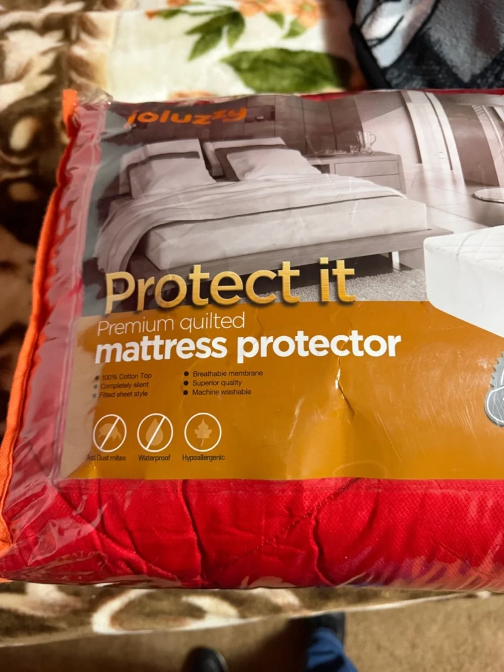 Protect It Premium Quilted Mattress Protector - Red
